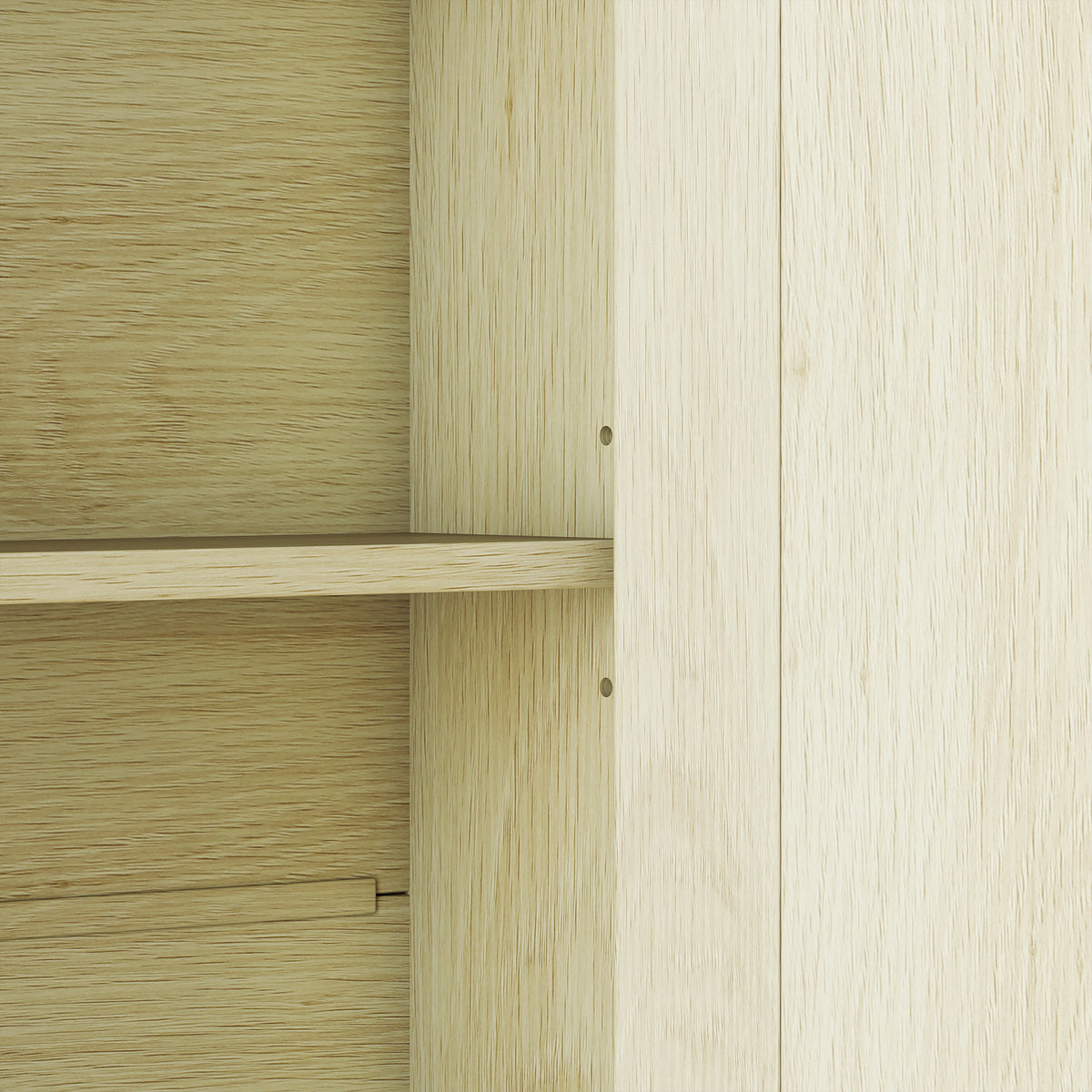 Armoire murale salle de bain avec miroir, 56 x 13 x 58 cm, meuble salle de bain avec Portes Miroir Doubles Bois Naturel
