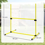 Agility sport pour chiens set de 4 obstacles professionnels avec système de maintien au sol sac transport fourni