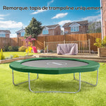 Coussin de protection pour trampoline de remplacement Ø 305 cm Coussin de sécurité de remplacement vert