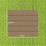 Toile de Toit pour Pergola Tonnelle Rétractable de 3 x 3 m - Toile Uniquement 250 x 255 cm, Ecru