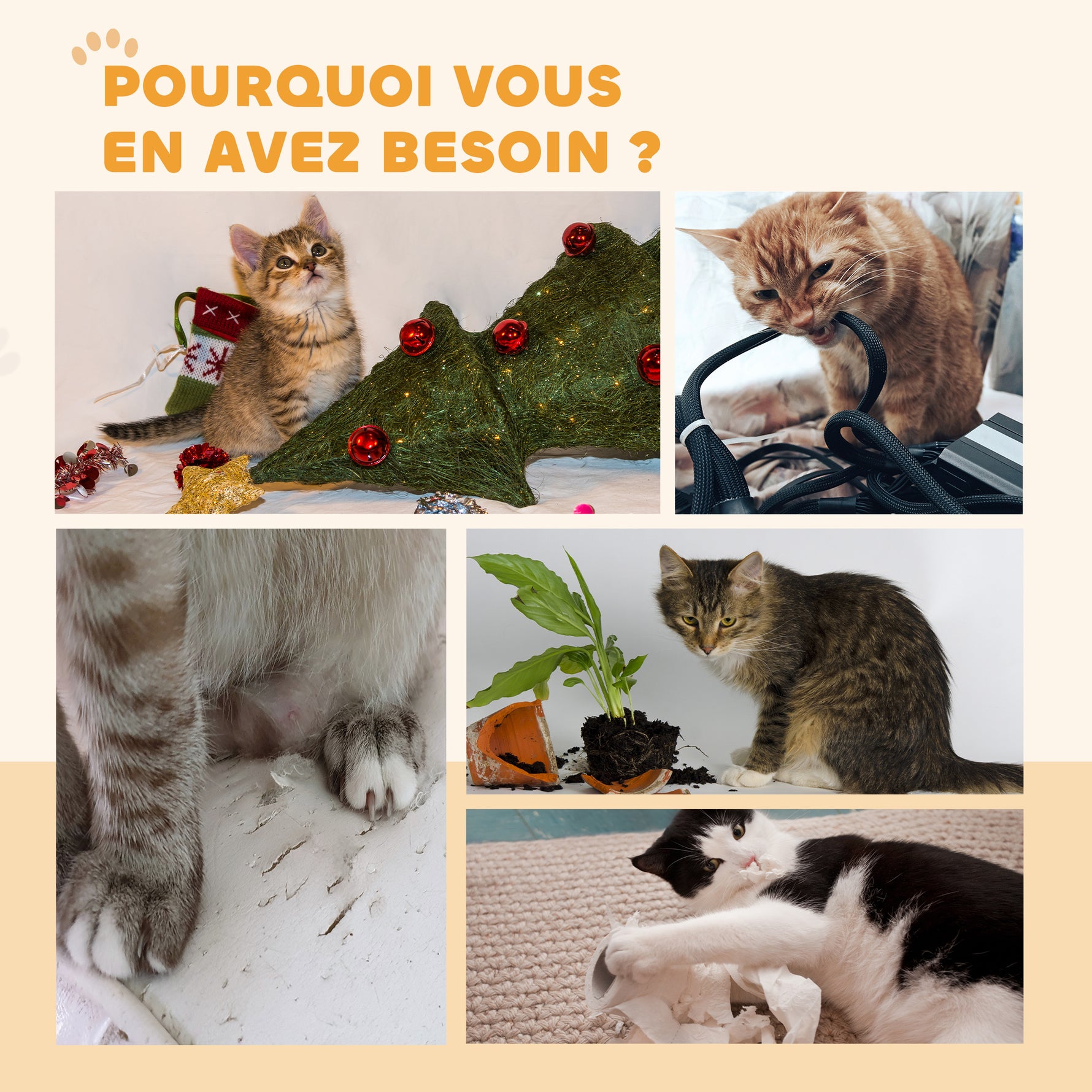 Roue d'exercice pour chat roue de course pour chat frein sécurisé et tapis de grattage amovible silencieux 91 cm marron