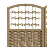 Paravent intérieur en bois séparateur de pièce cloison pliable 3 panneaux 120 x 170 cm bois naturel
