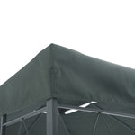 Toile de rechange pour pavillon tonnelle tente 3 x 4 m polyester haute densité 180 g/m² gris