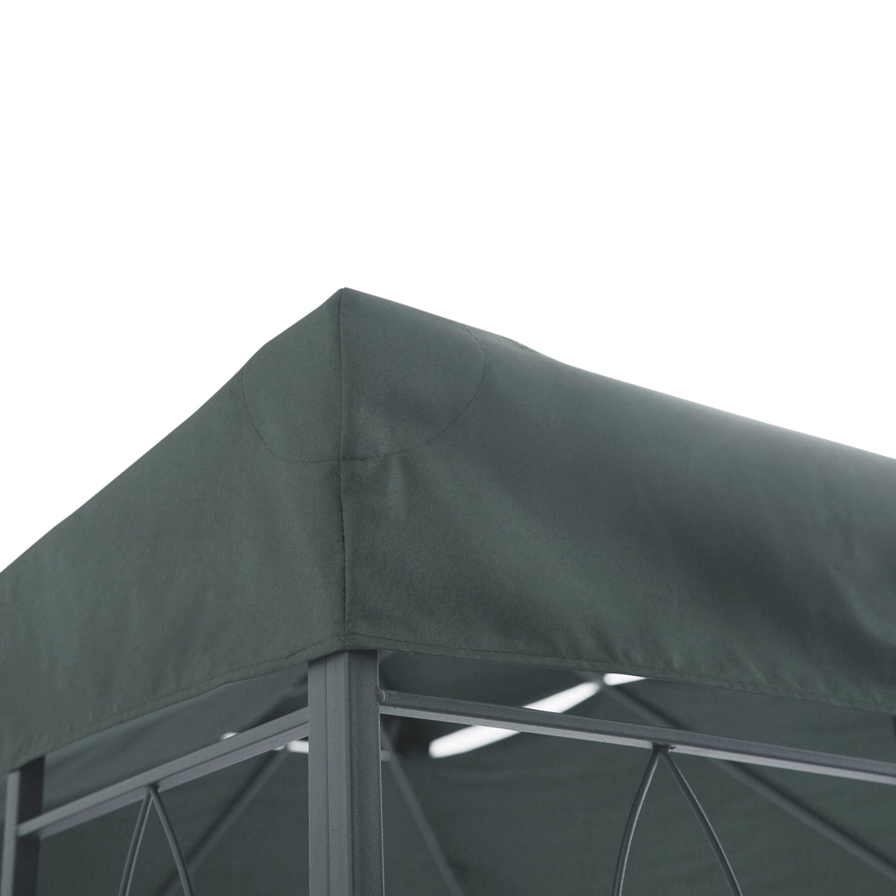 Toile de rechange pour pavillon tonnelle tente 3 x 4 m polyester haute densité 180 g/m² gris