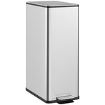 Poubelle de cuisine 20L, en acier inoxydable avec couvercle à fermeture douce, compacte avec seau intérieur amovible