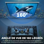 100-Zoll TV- und Heimkino-Projektionsleinwand, 16:9 4K HD-Projektor, Wand- oder Deckenmontage