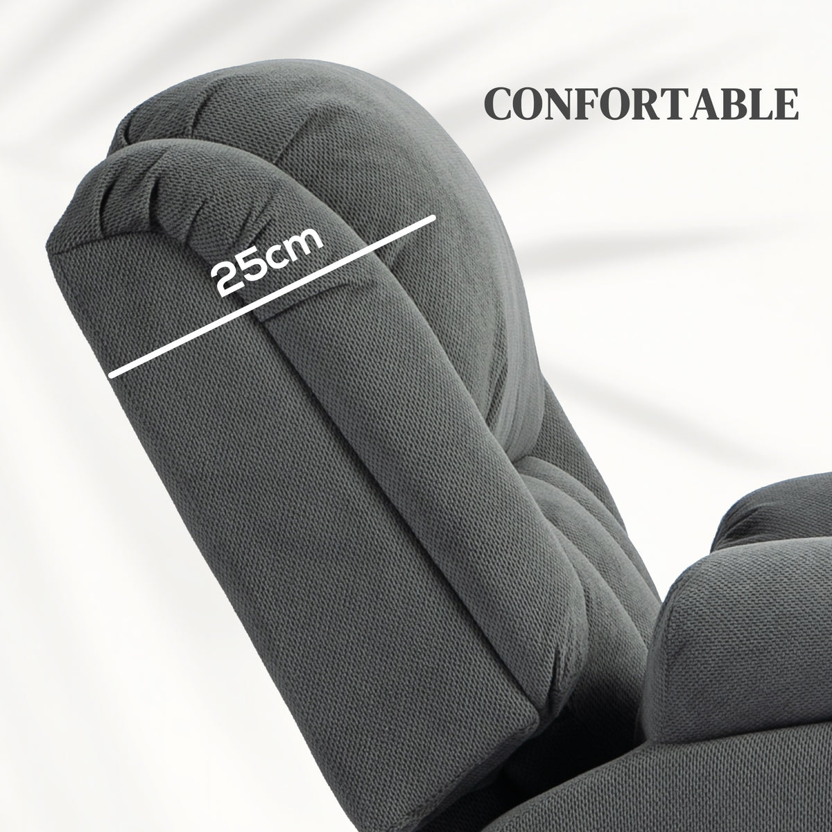 Fauteuil releveur électrique massage et chauffage avec repose-pied, dossier inclinable, télécommande et poche latérale