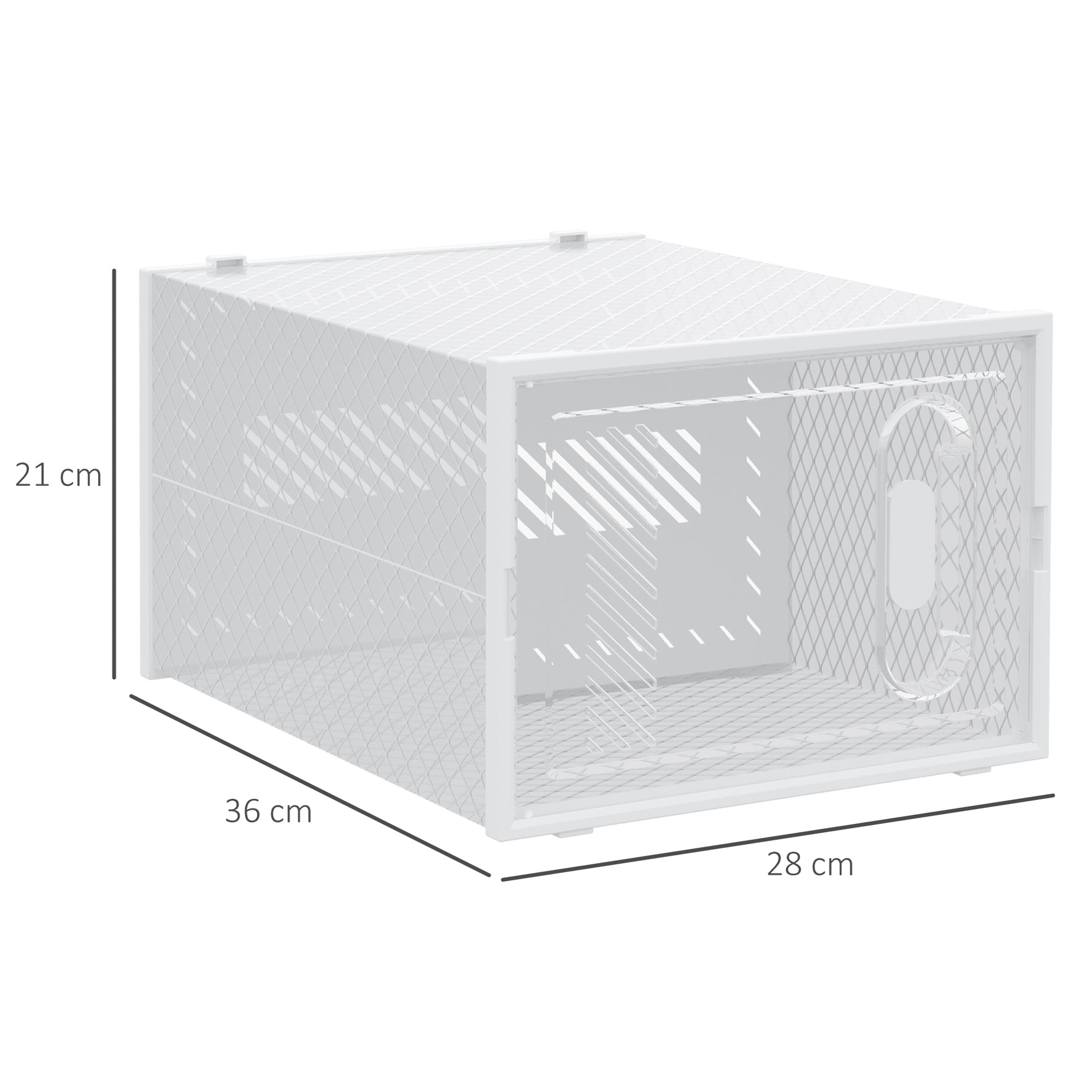 Meuble de rangement modulable, 8 cubes, meuble à chaussures empilables, vêtements, livres, jouets, blanc et transparent