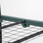 Serre de Jardin PVC avec Étagères 4 Niveaux, Serre de Balcon, Bâche Renforcée 140g/m², Châssis en Acier, Porte Zippée Enroulable, pour Légumes et Plantes, Extérieur, 70x50x160cm, Transparente