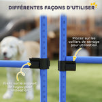 Agility sport pour chiens set de 4 obstacles professionnels avec système de maintien au sol sac transport fourni