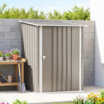Abri de Jardin 1m² - Remise pour Outils - cabanon Porte verrouillable - dim. 1L x 1,03l x 1,6H m - tôle d'acier ondulée