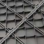 Quadrotte - Piastrelle per terrazza - Set da 9 - a incastro, installazione molto semplice - Quadrotte in plastica composita effetto legno nero