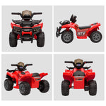 Quad buggy voiture électrique enfant quad électrique 18-36 mois 6 V 2 Km/h max. rouge