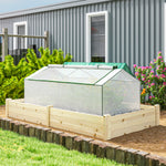 Mini Serre de Jardin à Toit Pointu, Fenêtre avec Moustiquaire Intégrée, Métal Thermolaqué, 180 x 90 x 70 cm, Blanc