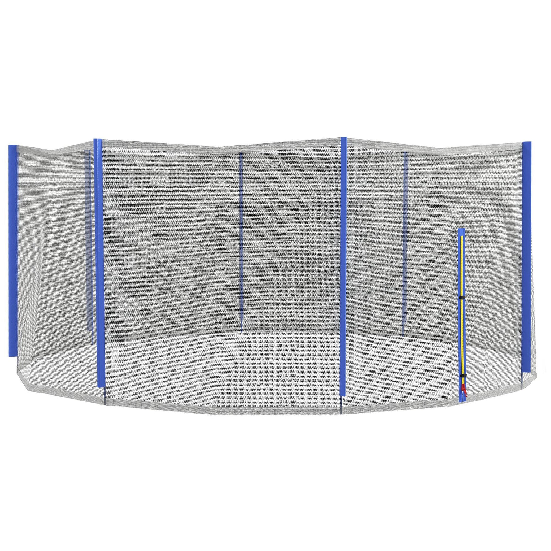 Filet de remplacement pour trampolines Ø 366 cm 8 poteaux droits filet de sécurité pour trampolines, entrée zippée
