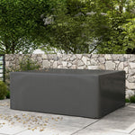 Housse salon de jardin extérieure bâche de protection extérieure anti-UV  en polyéthylène 235 x 190 x 90 cm gris