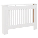 Cache-radiateur couverture radiateur Design couverture radiateur Panneau Cabinet 112L x 19l x 81H cm MDF Blanc