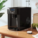 Machine à glaçons avec distributeur d'eau, ice maker, 12kg en 24h, 9 glaçons en 6-10 minutes, 25,2x38,9x36,3cm, noir