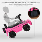 Camion porteur Enfants véhicule à pousser licence Mercedes Benz 12-36 Mois Coffre klaxon phares Rose