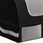 Foldable Cat Litter Box Portable Travel Litter Box 600D Oxford Waterproof Leak-Proof Zippered Cover 43x33x34cm Black