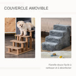 Escalier pour chien à 4 marches escalier pour chat échelle antidérapante pour animaux de compagnie