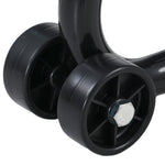 Support béquille de moto arrière support de roue lève moto arrière sur roulettes avec bobine de bras oscillant U, noir
