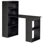 Bureau informatique, bureau avec rangement, 6 compartiments ouverts, table d'ordinateur pour chambre, studio