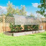 Serre de jardin serre à tomates 4 arceaux en acier bâche en PVC 4 x 1,2 x 1,7 m vert
