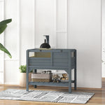 Maison enclos pour tortues sur pieds avec étagère de rangement en bois de sapin - dim. 103H x 84L x 51l cm