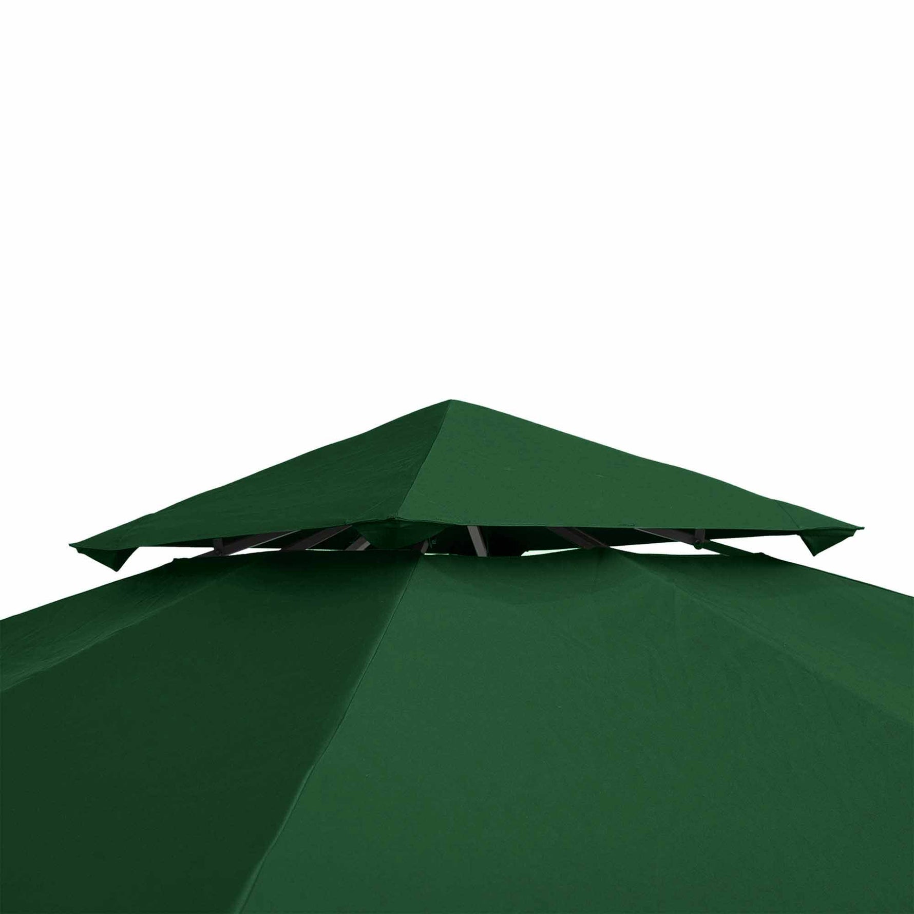 Toit de Remplacement pour Gazebo de Jardin Toile de Rechange pour pavillon tonnelle Tente 3 x 3 m Vert foncé