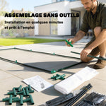 Serre de jardin mini serre serre à tomates 2 x 1 x 0,8 m porte zippée bâche PE acier blanc