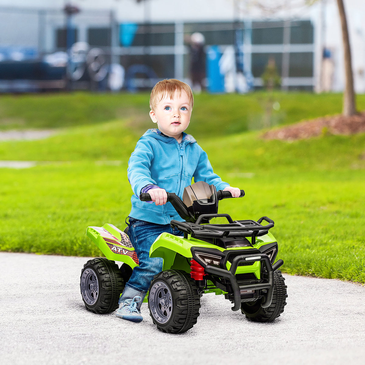 Quad buggy voiture électrique enfant quad électrique 18-36 mois 6 V 2 Km/h max. vert