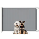 Barrière de sécurité barrière animaux rétractable automatique 1,15L x 0,83H m teslin métal gris