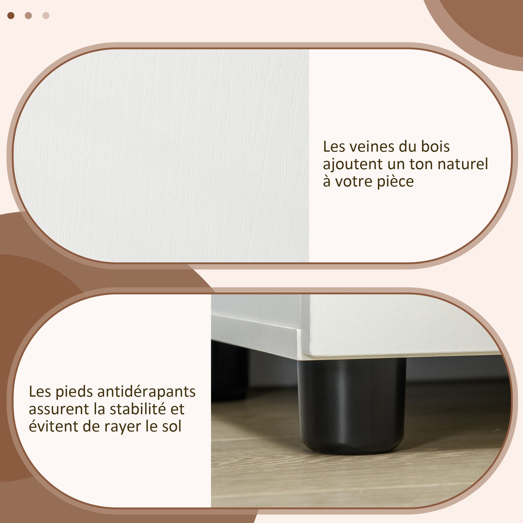 Armoire de bureau à 2 niveaux, meuble de rangement bureau avec 2 portes, serrures et clés, 80x40x80cm, blanc