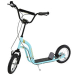Trottinette pour enfants 5 à 12 ans 2 roues, patinette enfant avec hauteur réglable 120 x 58 x 85-95 cm bleu