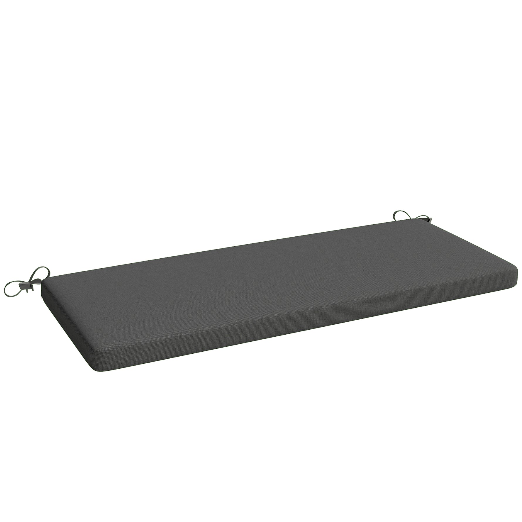 Coussin de banc, coussin pour Banc de Jardin extérieur intérieur housse amovible, 110 x 46 x 6,5 cm, gris foncé