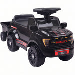 Voiture Porteur pour Enfants Shelby, Dossier, Anti-Basculement, Sons, Compartiment, 18-72 Mois, 80x25,5x33cm, Noir