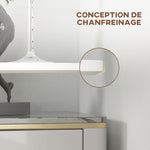 Table de bar ronde table de bistro mange-debout table de cuisine style contemporain plateau peint et cadre en acier
