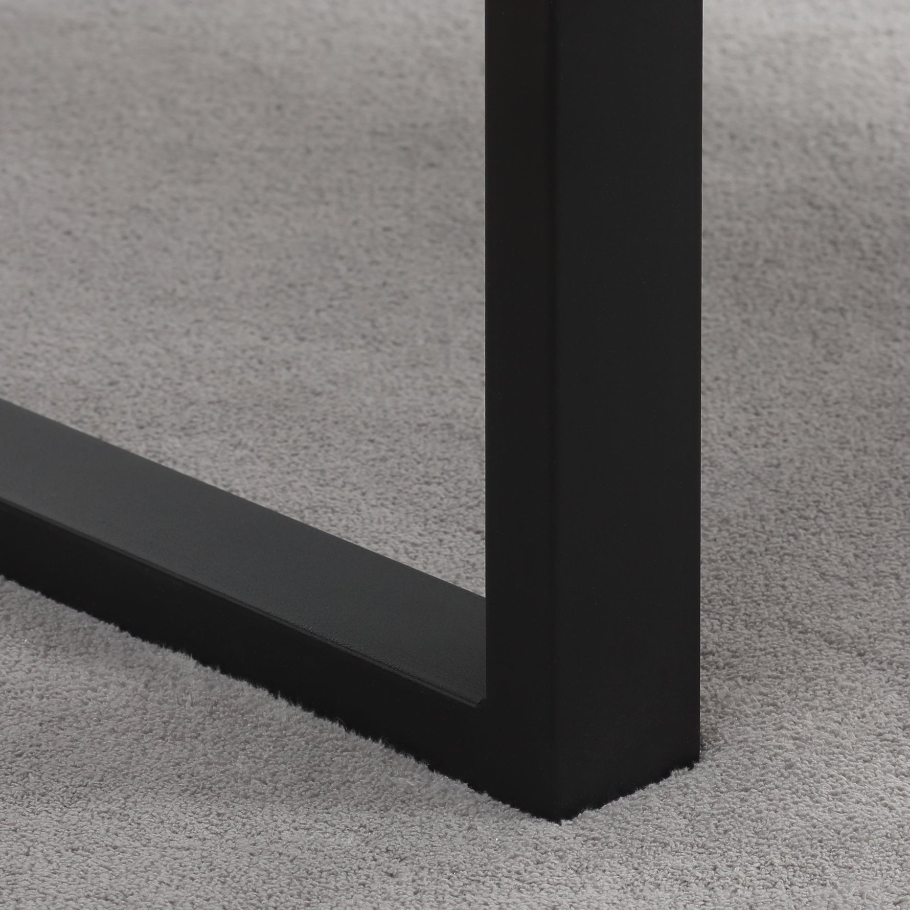 Table basse rectangulaire table de salon style industriel pied métal et plateau aspect bois 100 x 60 x 50 cm