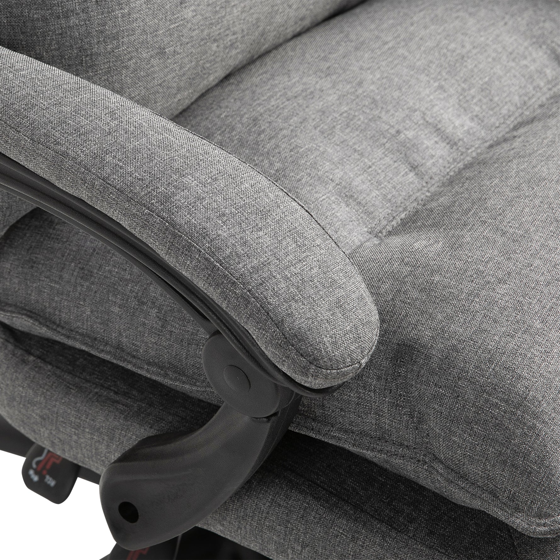 Fauteuil de bureau massant ergonomique, chaise de bureau avec dossier inclinable, hauteur réglable