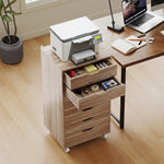 Caisson de bureau à roulette meuble rangement bureau avec 7 tiroirs organisateur pour documents, format A4 ou lettres