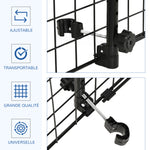 Grille de séparation voiture universelle pour chien, barrière de protection adaptée aux SUV et aux sièges auto, largeur réglable sans outils, installation facile, noir
