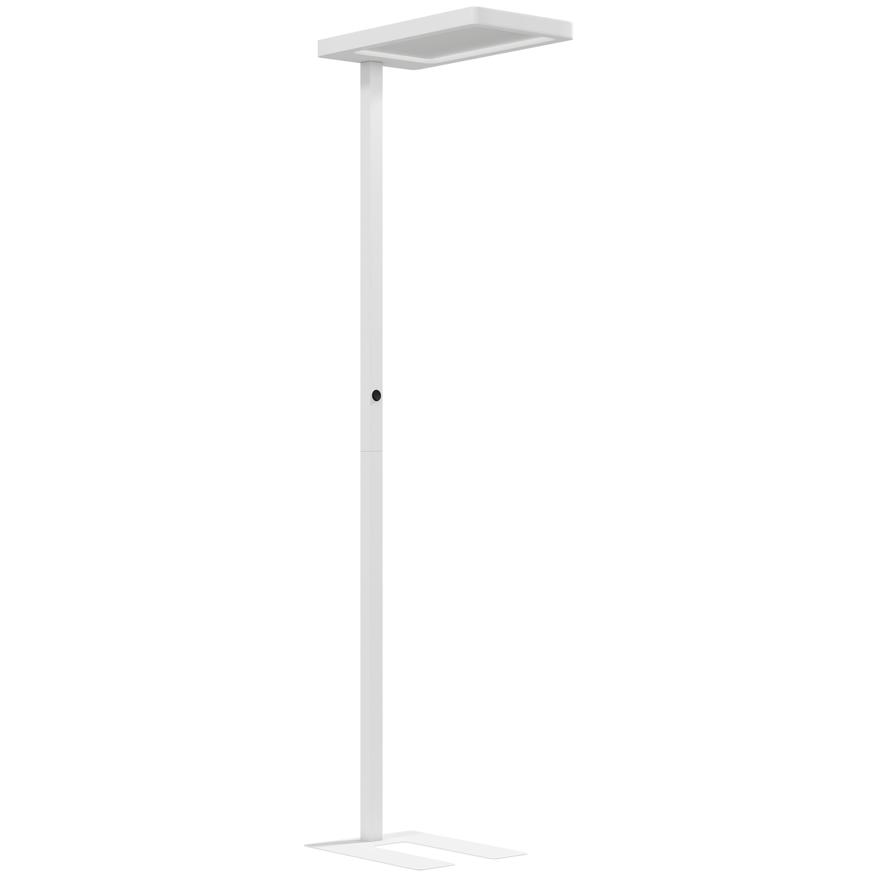 Lampadaire sur pied salon LED dimmable spectre complet pour le soin des yeux télécommande 60 x 32 x 196 cm blanc