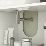 Meuble sous lavabo meuble de salle de bain avec placard à deux niveaux étagères réglables 90l x 30P x 63H cm crème