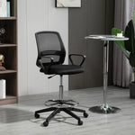 Fauteuil de bureau chaise de bureau assise haute réglable tabouret de bureau pivotant 360° maille respirante