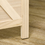 Paravent intérieur en bois 3 panneaux séparateur de pièce pliable panneau perforé 114 x 1,7 x 144,5 cm bois naturel