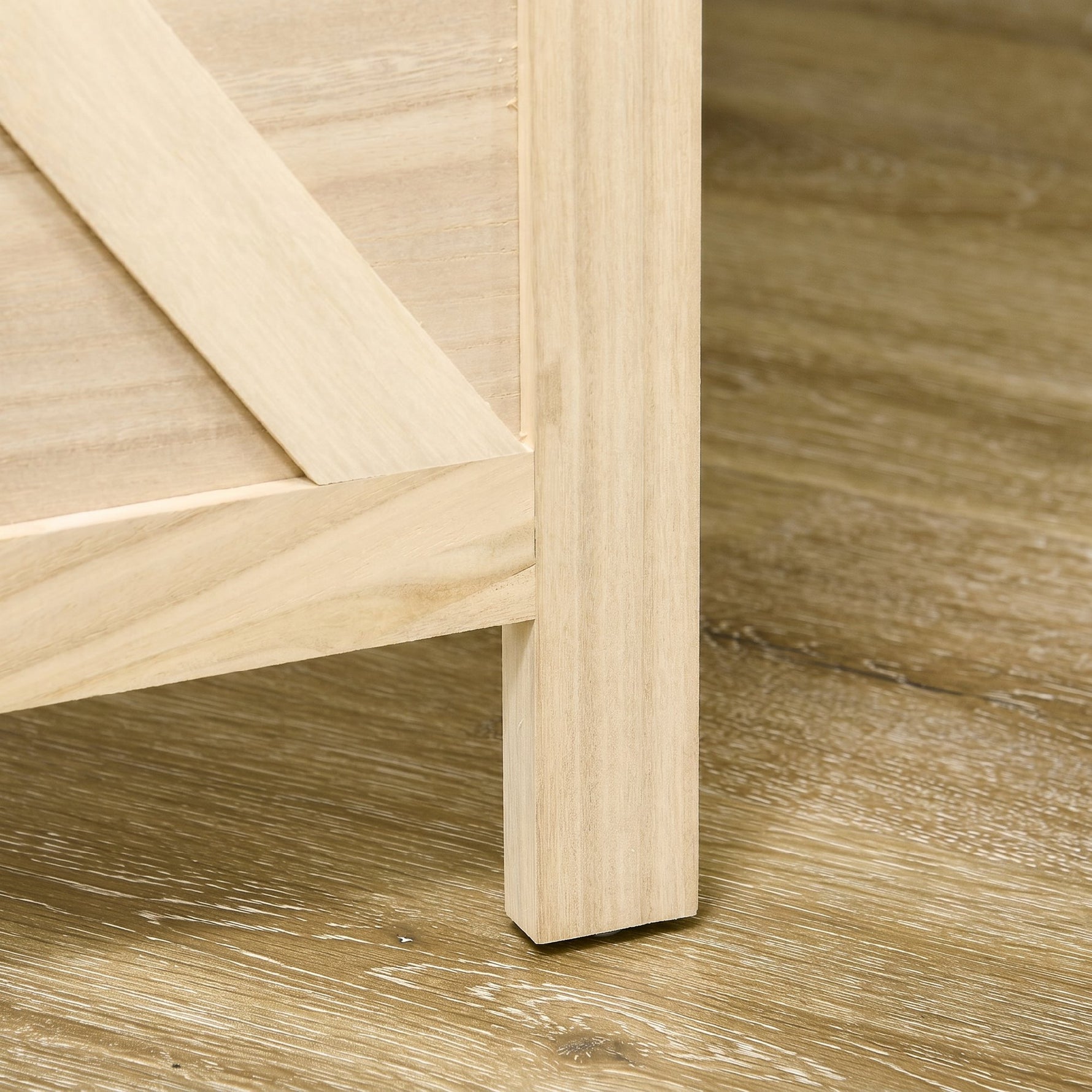 Paravent intérieur en bois 3 panneaux séparateur de pièce pliable panneau perforé 114 x 1,7 x 144,5 cm bois naturel