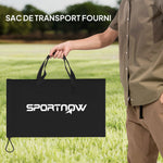 Set gioco di mini-pallavolo all'aperto con rete, 3 palloni e pompa, portatile con borsa per il trasporto gialla