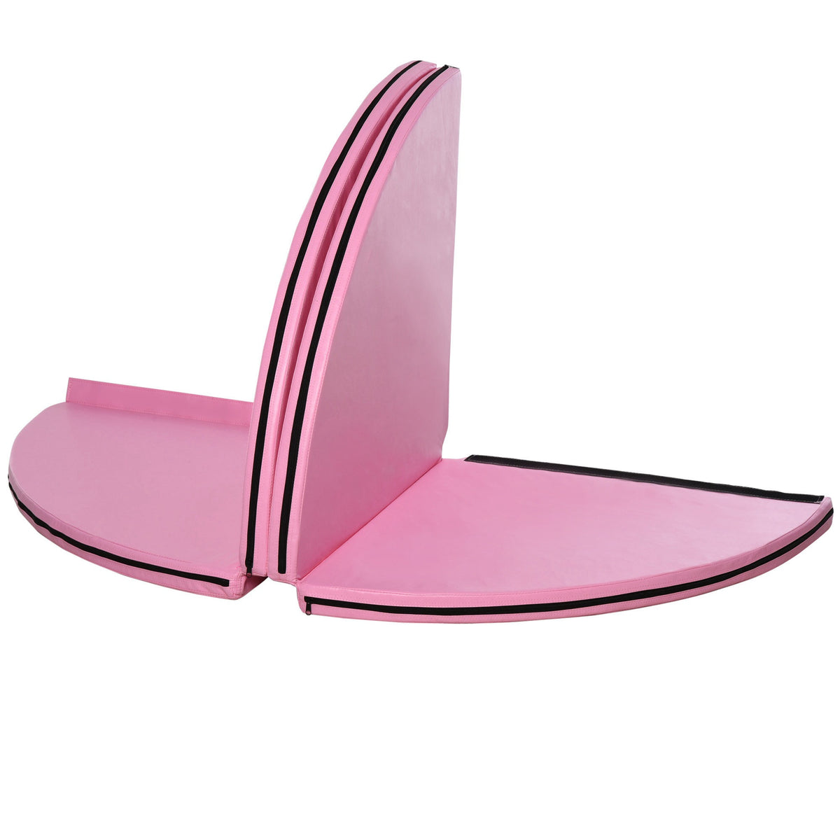 Tapis de Pole Dance Pliable - Tapis de Protection Ø 150 cm Épaisseur 5 cm - Revêtement Plastique Rose