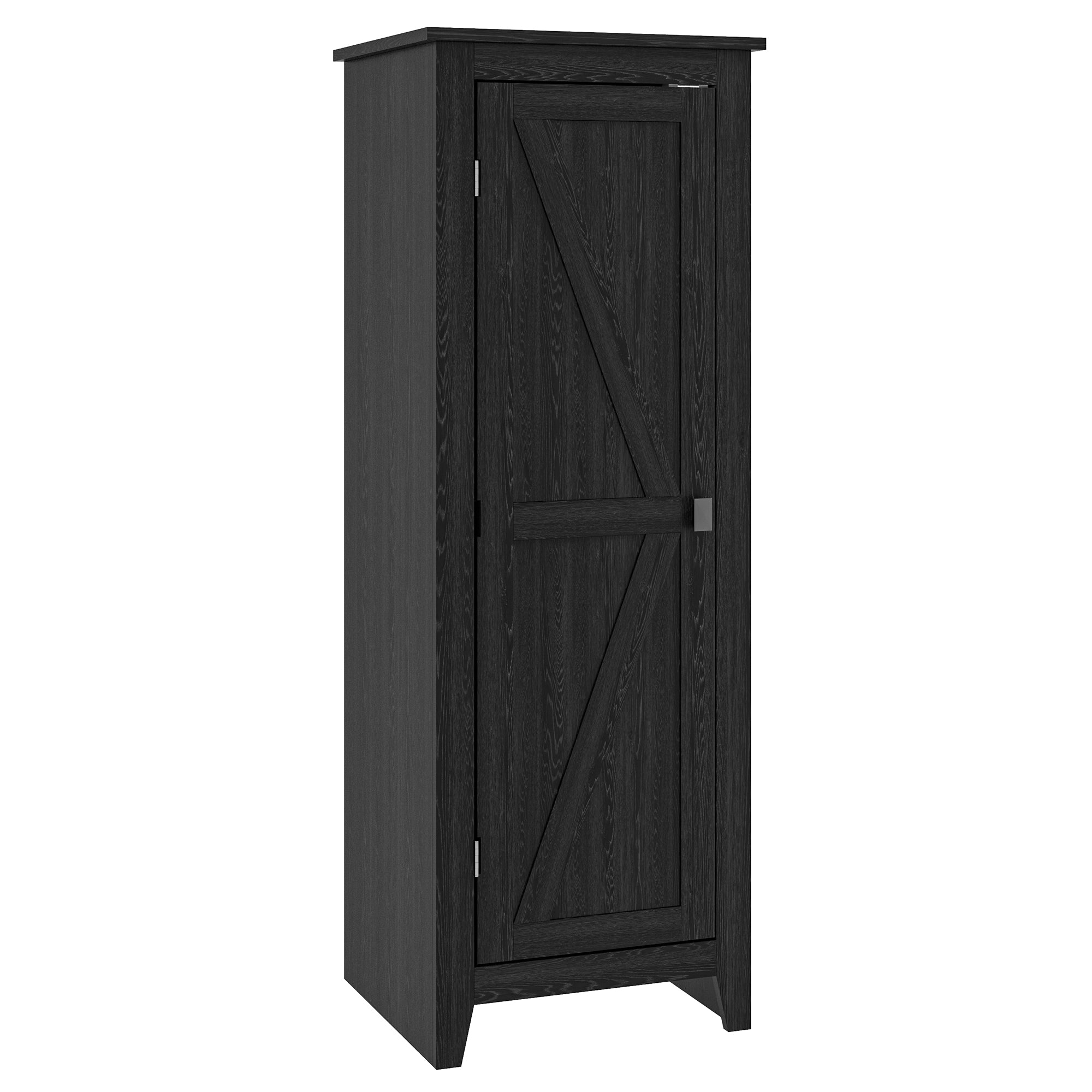 Freestanding Storage Cabinet Kitchen Sideboard with 2 Adjustable Shelves 120H cm Black
